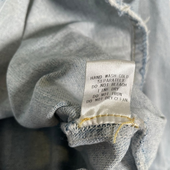 Signature 8 Distressed Denim Shacket - Picture 8 of 10